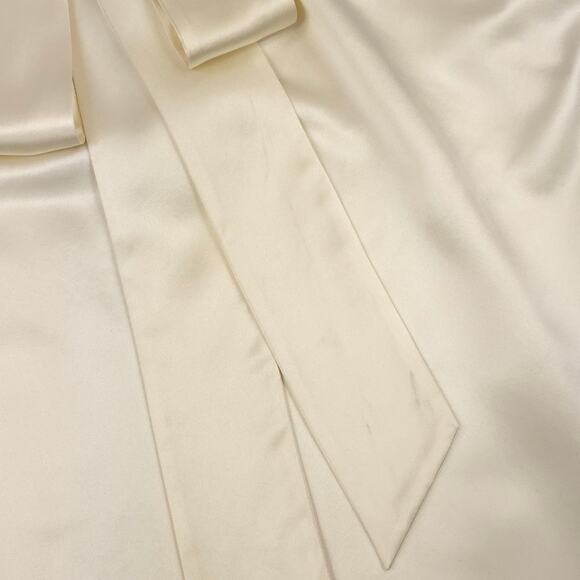 Reformation Corinth Silk Mini Dress Minimalist Bridal Ivory - Picture 13 of 14